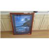 Image 2 : Framed Moonlit Beachscape by Anthony Casay, Signed, 29.5 x 37