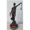 Image 1 : Tall Lady Justice Mixed Metal (Bronze?) Statue, Approx. 23" H