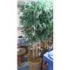 Image 1 : Tall Potted Faux Ficus Tree, Approx. 7' H