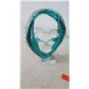Image 2 : Abstract Blue Glass Sculptures, Approx. 9 x 13H