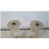 Image 2 : Pair: Natural Stone Candleholders Approx. 15" H