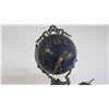 Image 8 : Large Cherub Clock Statue w/Marble Base - Mixed Metal (Bronze?) 26.5"H
