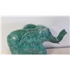 Image 3 : Large Green Solid Marble Elephant, Approx. 27"W x 22"H