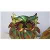 Image 2 : Pair: Metallic Owls (Pier 1) Approx. 14"H