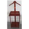 Image 1 : Valet Stand w/Polished Cherry Finish 14.5 x 13 x 46"H
