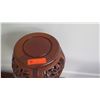 Image 2 : Ornate Carved Wooden Stand w/Filigree Carving and Curved Legs, Approx. 36" H