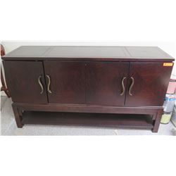 Dark Wood Sideboard 66 x 19 x 36H