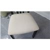 Image 2 : Black Lacquered High-Back Chair w/Upholstered Seat 18 x 18 x 39.5