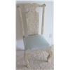 Image 1 : Carved High-Back Natural Stone Chair w/Upholstered Seat