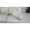 Image 3 : Beige Sofa by Drexel Heritage (from C.S. Wo), Tightly Woven Fabric 6'4" L x 2'11" D, Arm Ht 2'6"