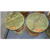 Image 3 : Pair: Round Solid Polished Marble Pedestals, 15.5"Dia. (Top Comes Off-each pedestal is 3 pcs)