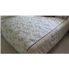 Image 2 : Queen Size Bed w/Wooden Headboard (includes box spring and mattress)