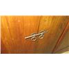 Image 10 : Solid Dark Wood Sideboard Cabinet Approx. 6'6 x 20" x 33" H (some damage-see last pictures), may hav