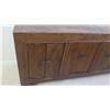 Image 3 : Solid Dark Wood Sideboard Cabinet Approx. 6'6 x 20" x 33" H (some damage-see last pictures), may hav