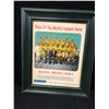 Image 1 : 1958-59 BOSTON BRUINS TEAM PHOTO NEWSPRINT FRAMED 15" X 12" (STAR WEEKLY)