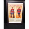 Image 1 : 1958 MONTREAL CANADIENS NEWSPRINT FRAMED 15" X 12" (PLANTE/ BELIVEAU)