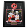 Image 1 : Sean Monahan & Johnny Gaudreau Dual Signed Calgary Flames Stars 23x19 Frame (AJ SPORTS COA)