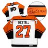 Image 1 : Ron Hextall Philadelphia Flyers Autographed White Retro CCM Hockey Jersey (AJ SPORTSWORLD)