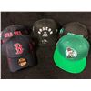 Image 1 : BASEBALL CAP LOT (RED SOX/ CELTICS...)