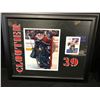 Image 1 : DAN CLOUTIER FRAMED HOCKEY PHOTO 20" X 18*