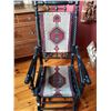 Image 1 : PLATFORM ROCKER W / NATIVE MOTIF FABRIC
