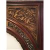 Image 2 : ASIAN, 5 PIECE, CARVED WOODEN KEYHOLE, VERY UNIQUE DECO FOR BED, BATH, ENTRANCE