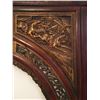 Image 2 : ASIAN, 5 PIECE, CARVED WOODEN KEYHOLE, VERY UNIQUE DECO FOR BED, BATH, ENTRANCE