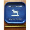 Image 1 : WHITE HORSE SCOTCH WHISKEY TIN TRAY, APPROX 12" SQUARE
