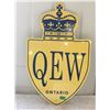 Image 1 : QEW, VINYL/ ALUM ROAD SIGN, NEW
