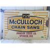 Image 1 : MCCULLOCH CHAIN SAWS, SST BY STOUT SIGN CO., 22" X 34"