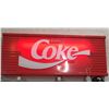 Image 1 : COKE, PLASTIC ILLUMINATING SIGN