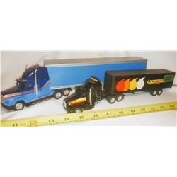 GR OF 2, FRUEHAUF 18 WHEELER TRUCK, BLUE; NORTHLAND 18 WHEELER