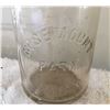Image 2 : GR OF 4, ROSEMOUNT MILK BOTTLE, NOTE CRACK IN BASE, 3 MASON JAR MUGS