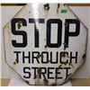 Image 1 : STOP SIGN, WHITE, PORCELAIN