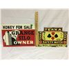 Image 1 : GR OF 2, GRANGE SILO, 14" X 20", SST SIGN. TEKKA, MADE IN INDIA, 12" X 18",  SSP SIGN.