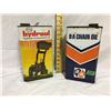 Image 1 : GR OF 2, BA CHAIN OIL, ESSO HYD TRANSMISSION OIL, 1 GAL TINS