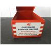 Image 1 : MOBIL, CUSTOMER SERVICE RECORD, TIN BOX, 10" X 15"