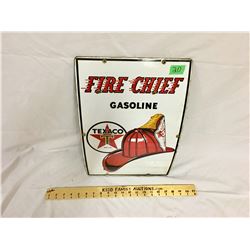 TEXACO, FIRE CHIEF, SSP SIGN, 12" X 18"