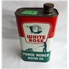 Image 1 : WHITE ROSE, OUTBOARD MOTOR OIL, 1 QT, SOME CONTENTS