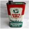 Image 2 : WHITE ROSE, OUTBOARD MOTOR OIL, 1 QT, SOME CONTENTS