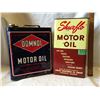 Image 1 : GR OF 2, SHUR-FLO MOTOR OIL 1 GAL TIN, DOMNOL MOTOR OIL 6 QT TIN
