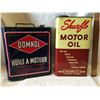 Image 2 : GR OF 2, SHUR-FLO MOTOR OIL 1 GAL TIN, DOMNOL MOTOR OIL 6 QT TIN