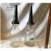 Image 1 : GR OF 2, QT SIZE GLASS OIL BOTTLES W / SPOUT