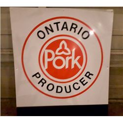 ONTARIO PORK PRODUCERS, SST SIGN, 35" X 41.5"