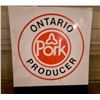 Image 1 : ONTARIO PORK PRODUCERS, SST SIGN, 35" X 41.5"