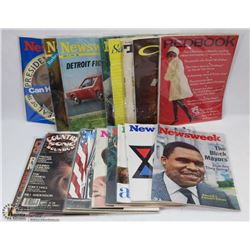 19 VINTAGE NEWS MAGAZINES
