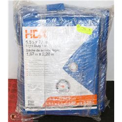 LOT OF 3 TARPS LIGHT DUTY , 5.5FT X 7.5FT