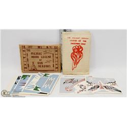 TWO SETS OF MICMAC SILK SCREEN NOTE CARDS IN