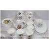 Image 1 : LOT OF CHINA BONE CUPS AND SAUCERS - DUCHESS