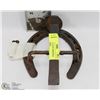 Image 1 : ANTIQUE CAST IRON HORSESHOE DOOR KNOCKER.